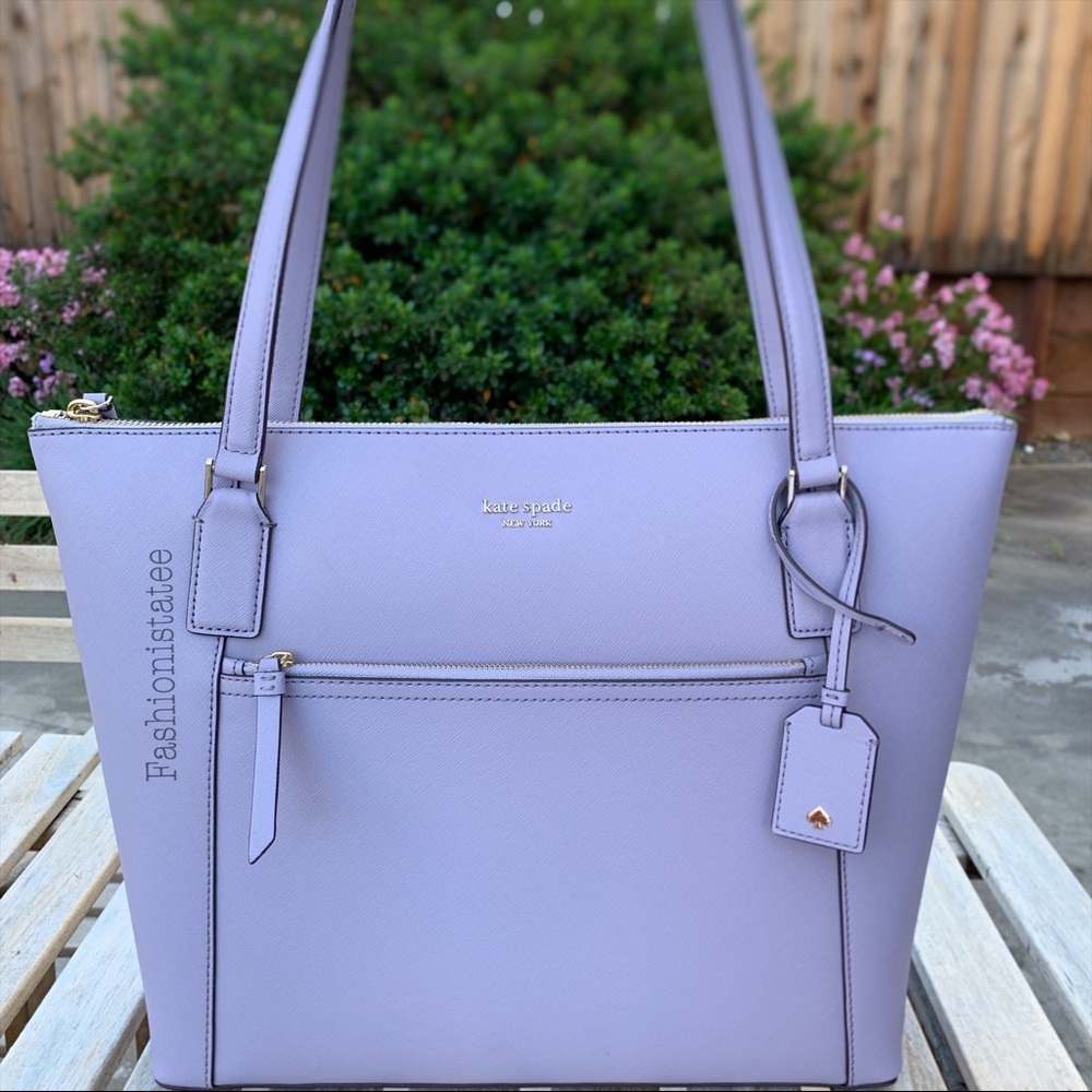 Kate spade Cameron large pocket icy lavender tote - Picture 1 of 8